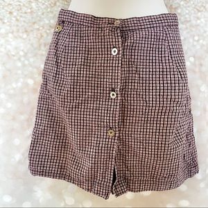 Liz Golf red and white plaid skort